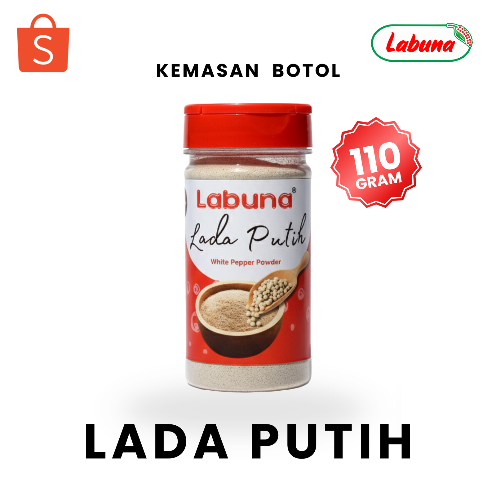 Lada Putih Bubuk